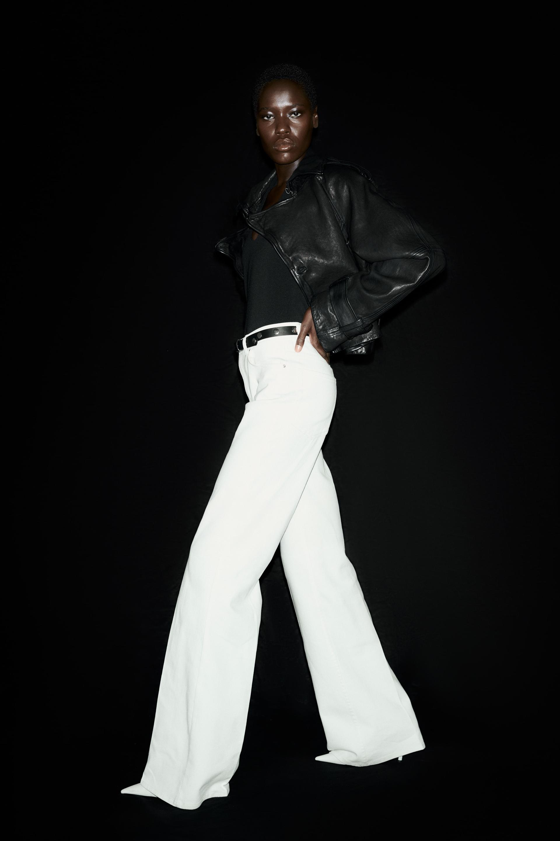 belted bootcut pants