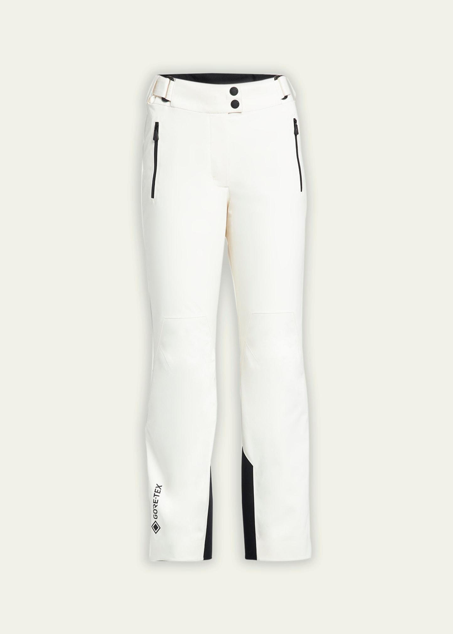 belted contrast ski trousers
