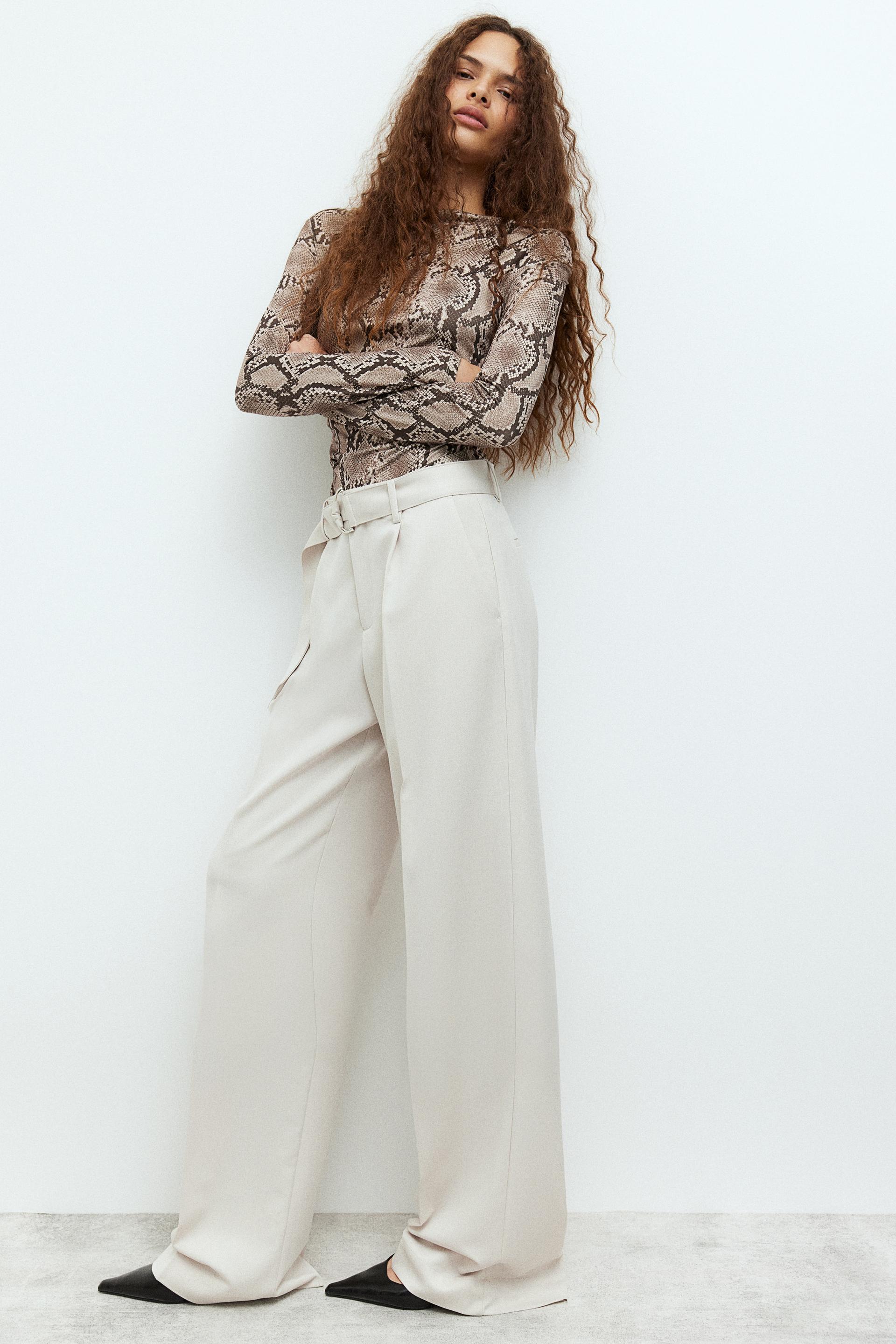 belted dress pants