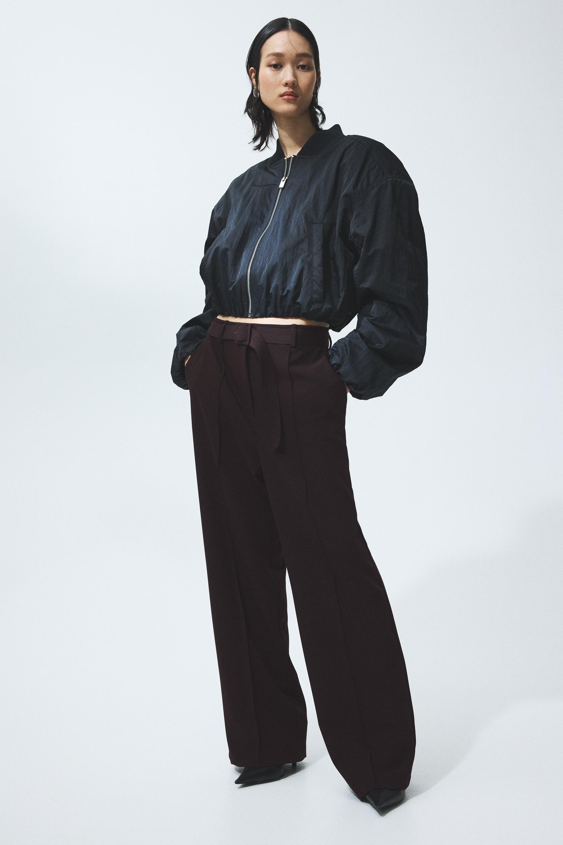 belted dress pants