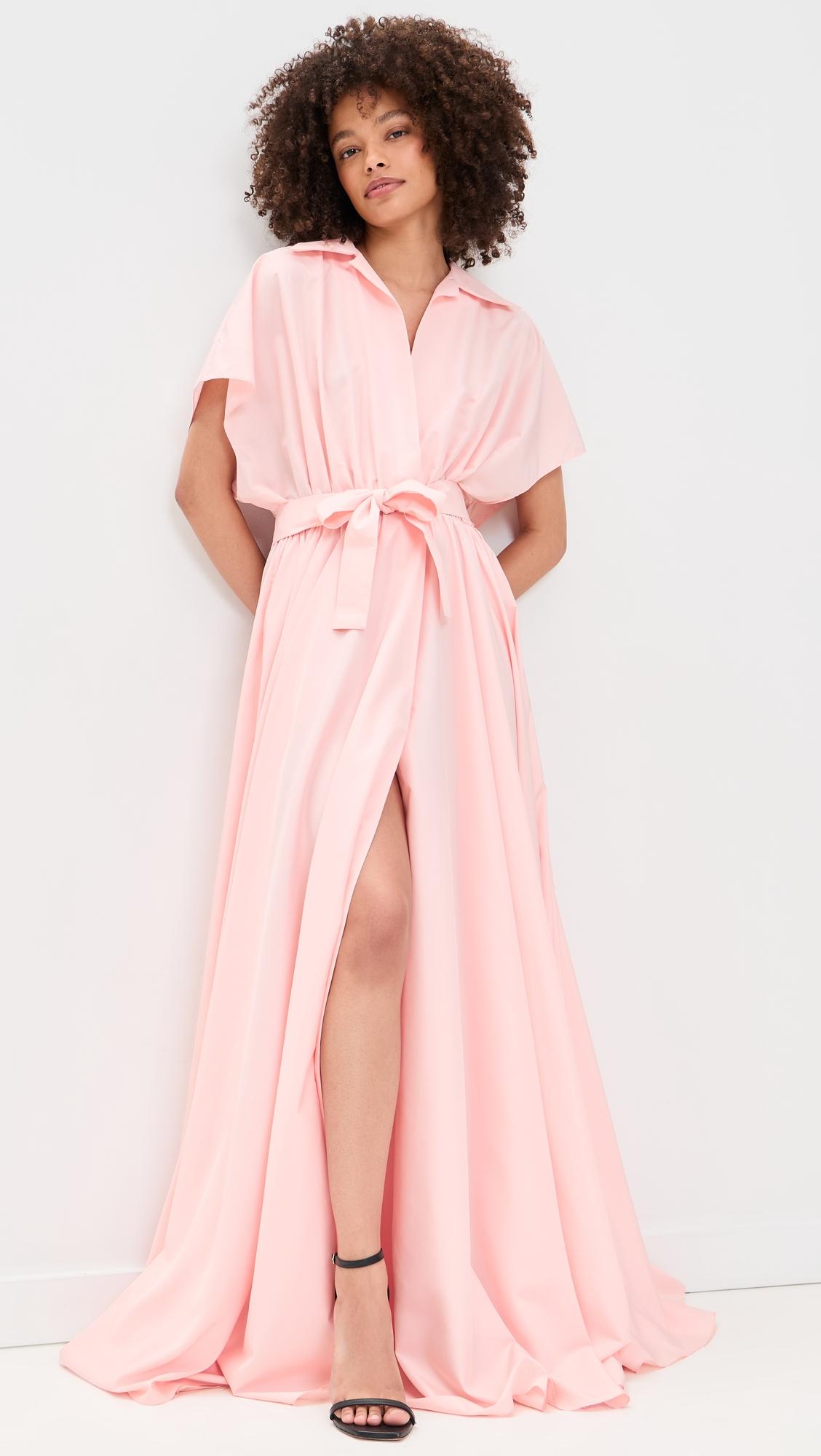 belted flared shirt dress