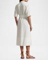 belted linen shirtdress