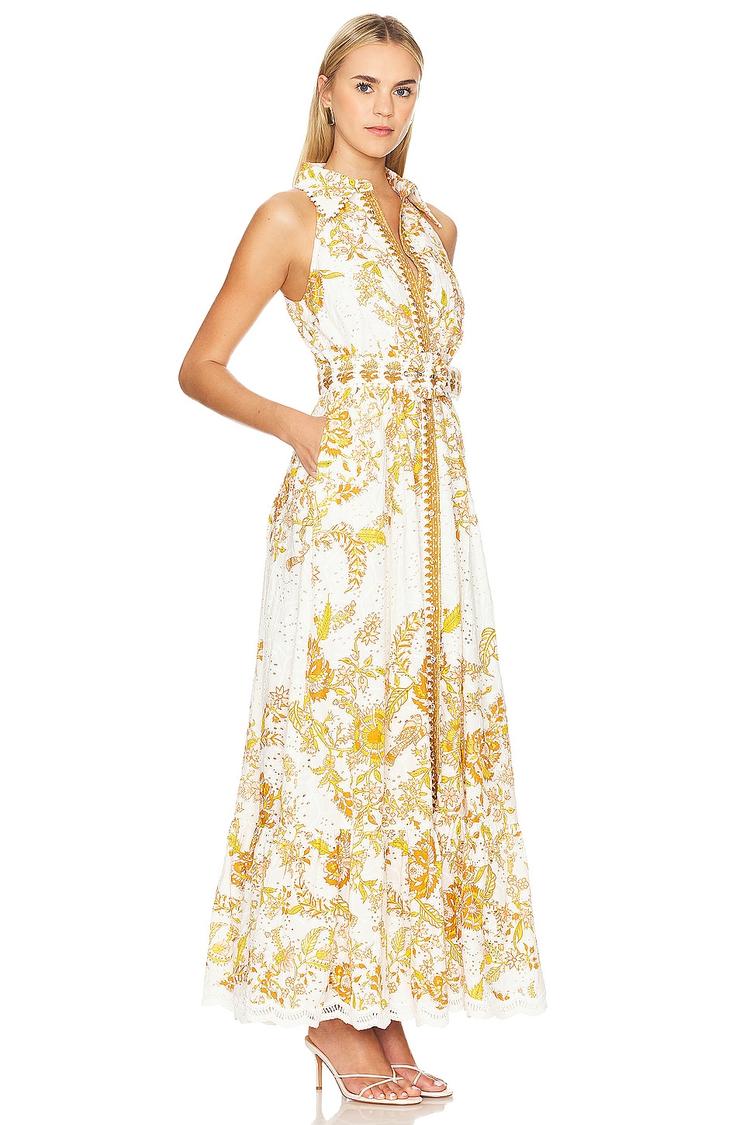 belted maxi dress