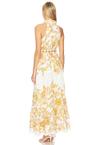 belted maxi dress