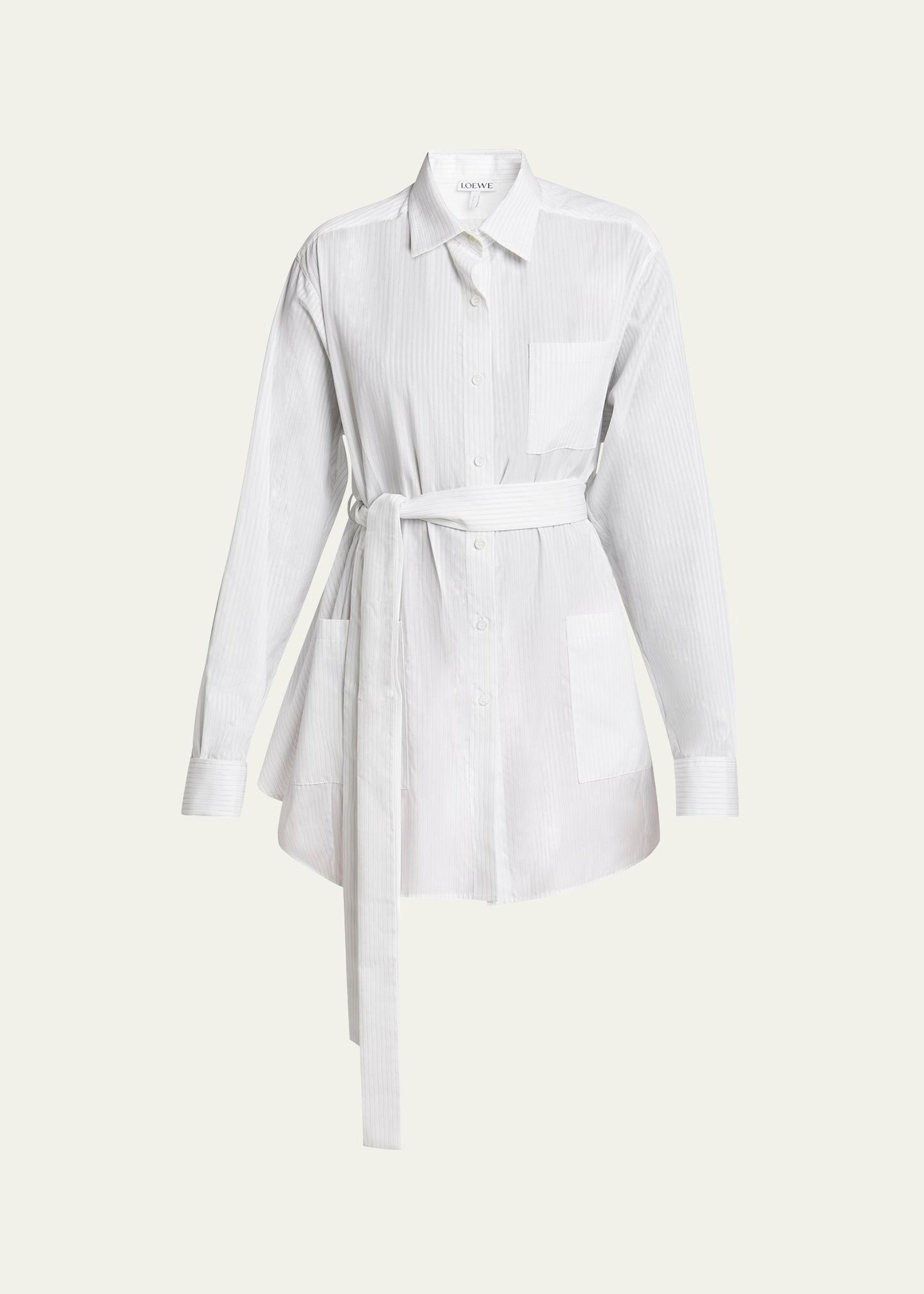 belted pajama blouse