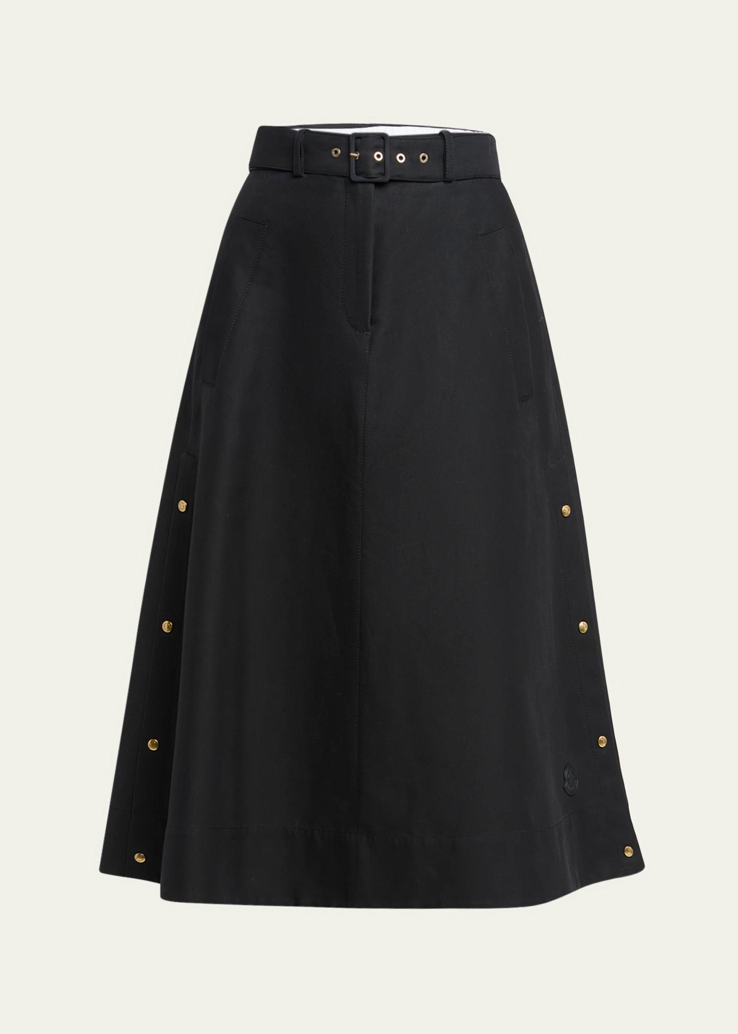 belted utility skirt