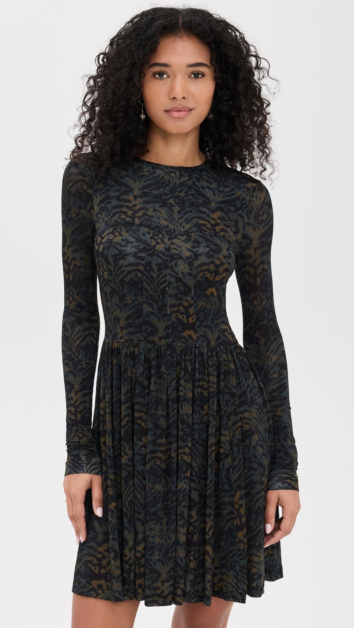 bendetta jersey long sleeve mini dress