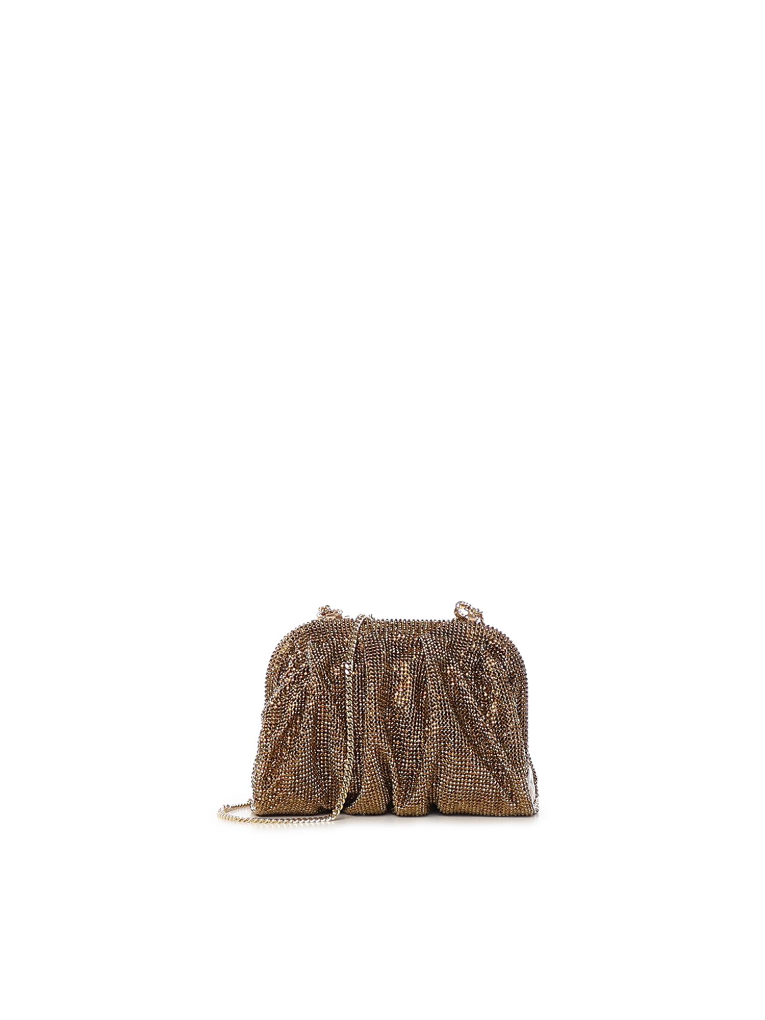 benedetta bruzziches bags golden metal mesh - women
