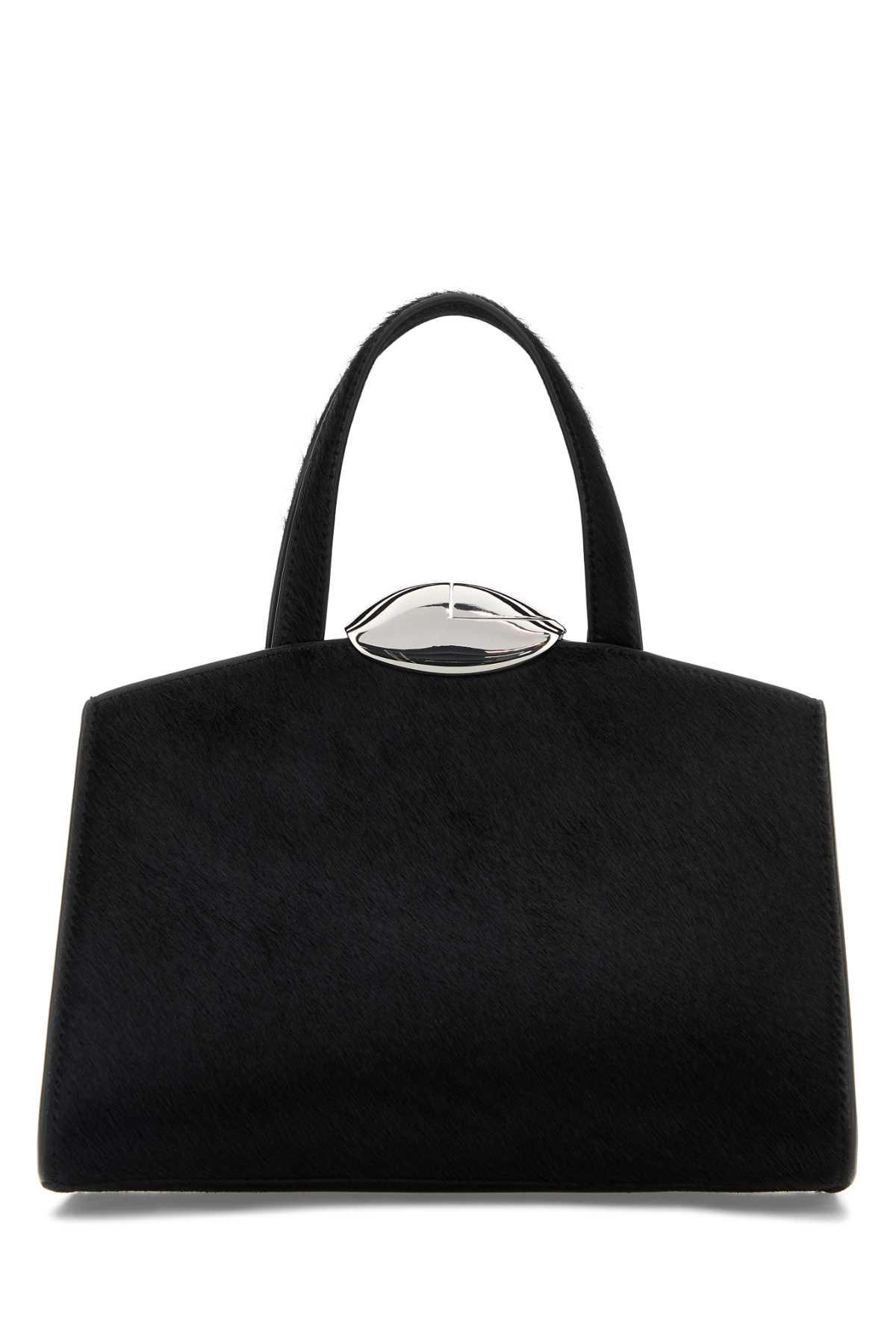 benedetta bruzziches black calf hair serena la petite handbag