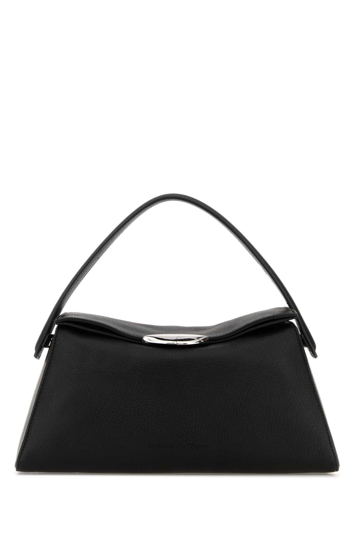 benedetta bruzziches black leather large elif handbag