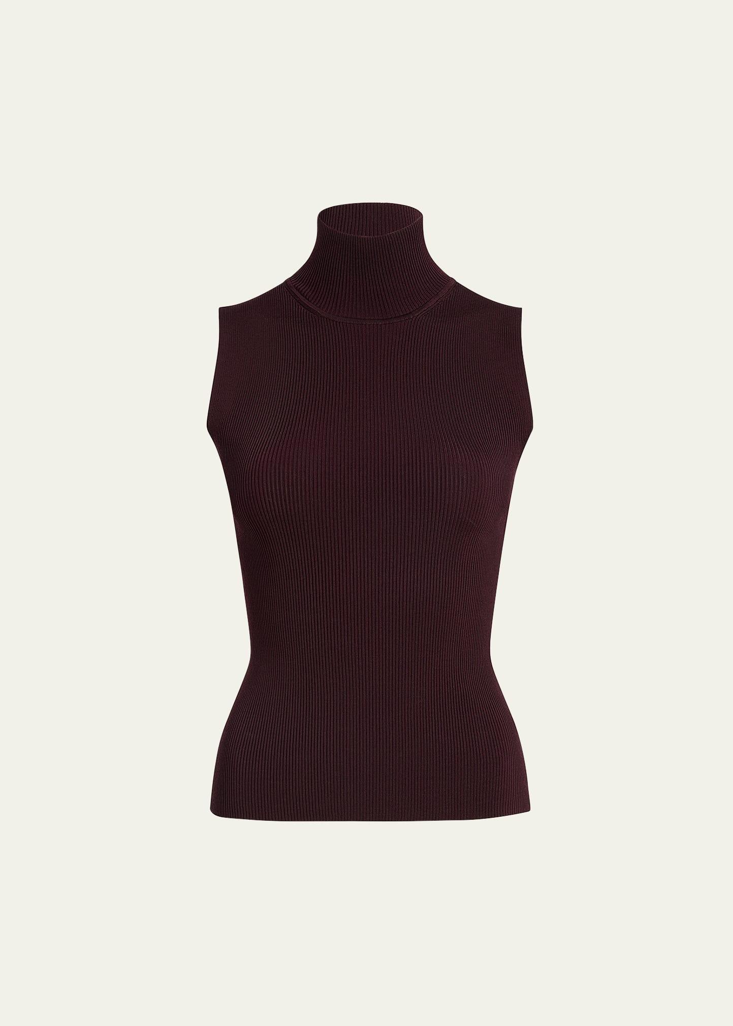 benita turtleneck rib tank top
