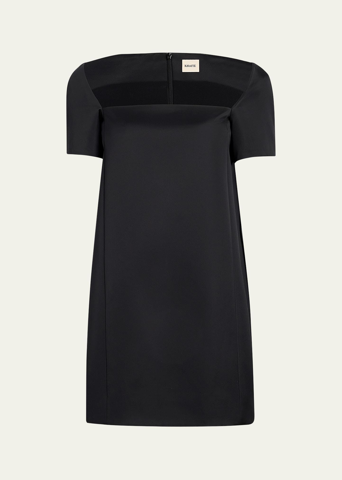 benji square-neck short-sleeve mini dress