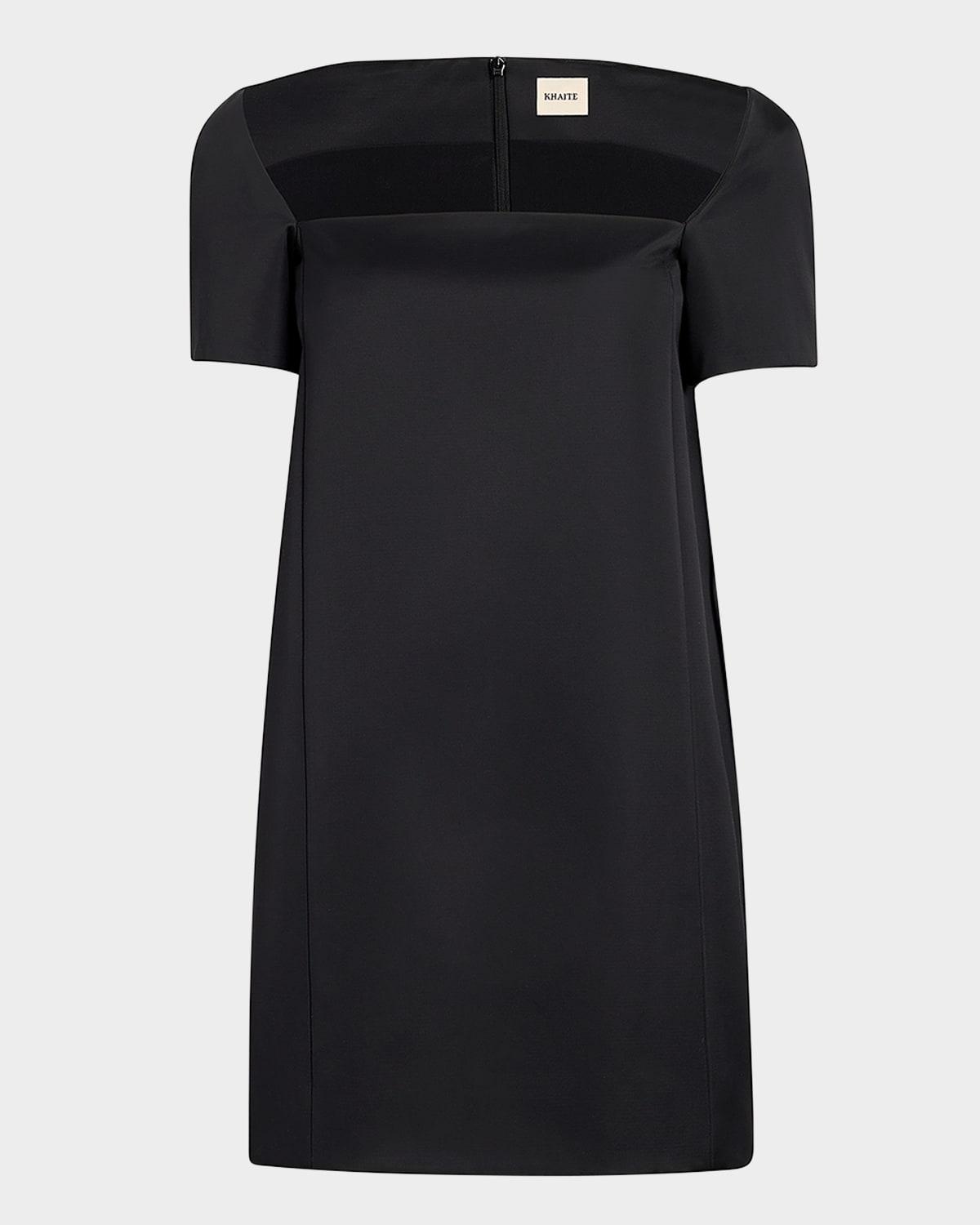 benji square-neck short-sleeve mini dress