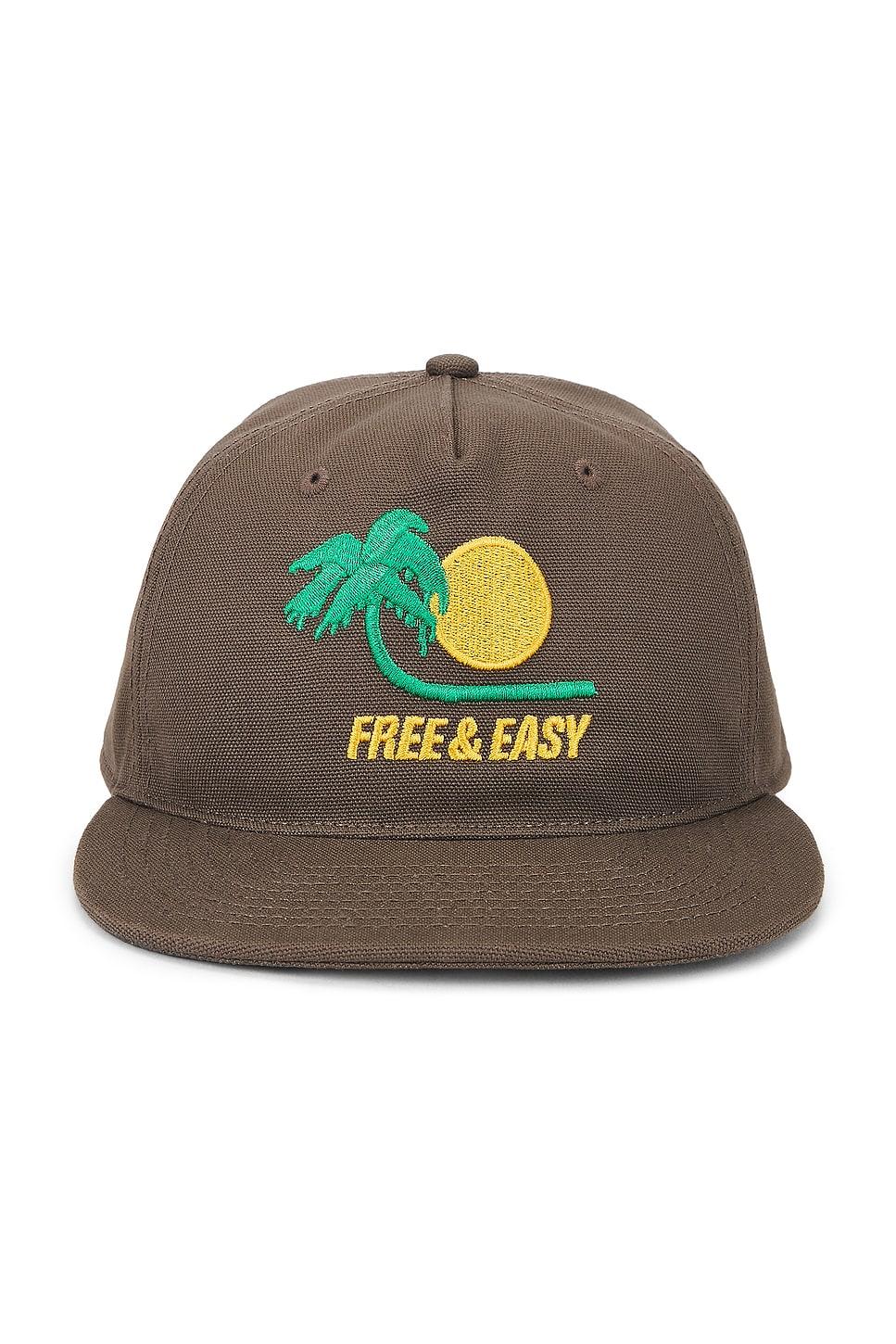 bent palm 5 panel strapback hat