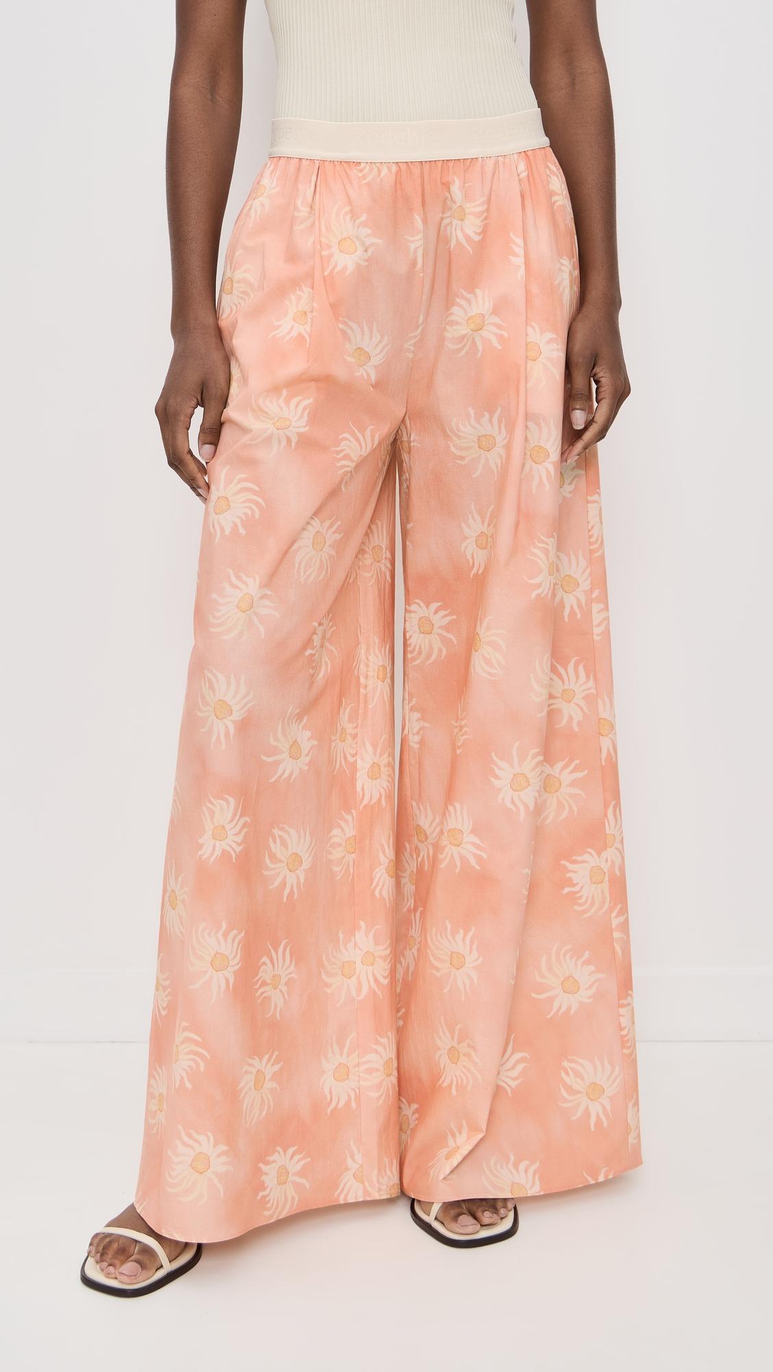 berta cotton print pants