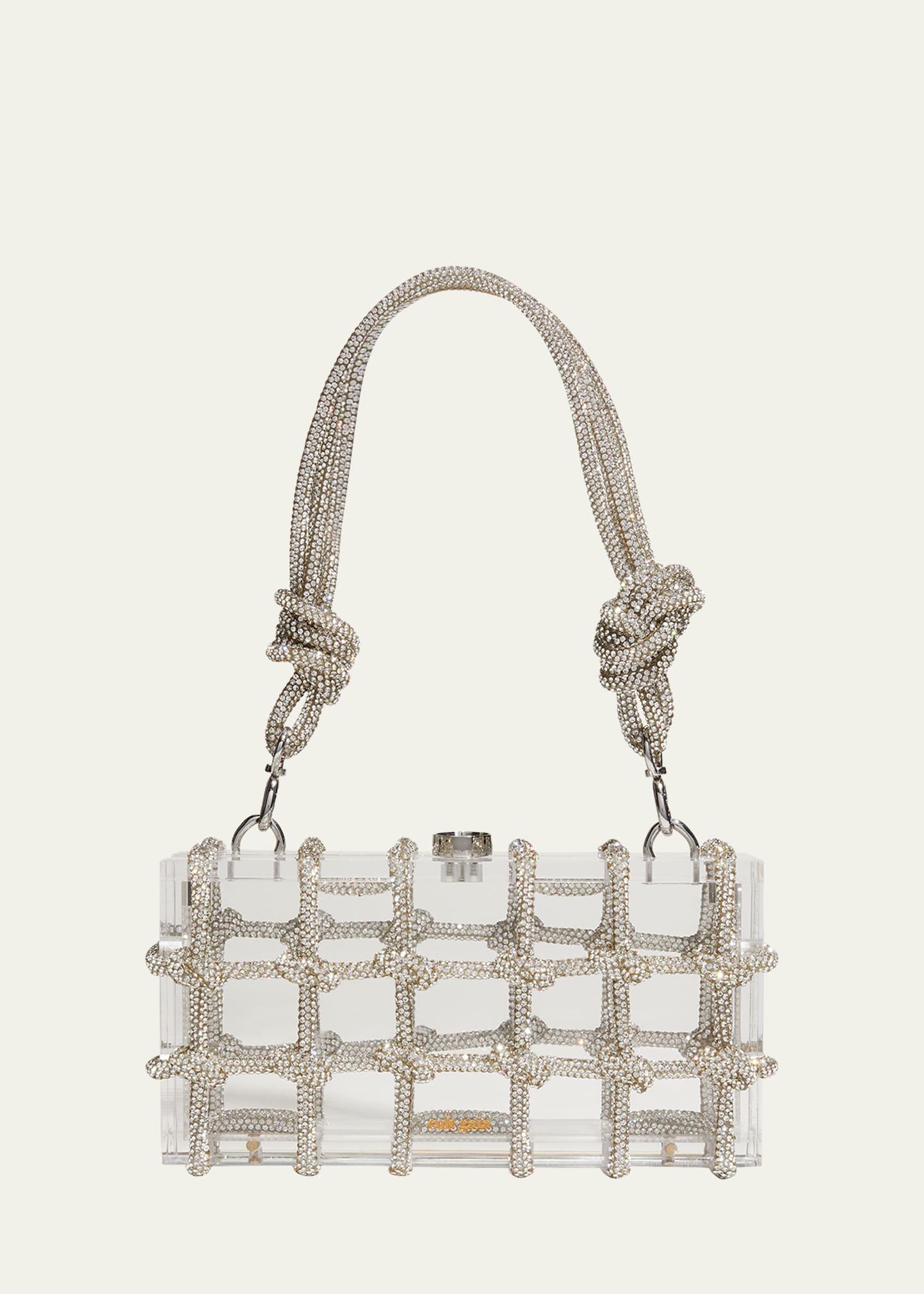 bess caged embellished box shoulder bag
