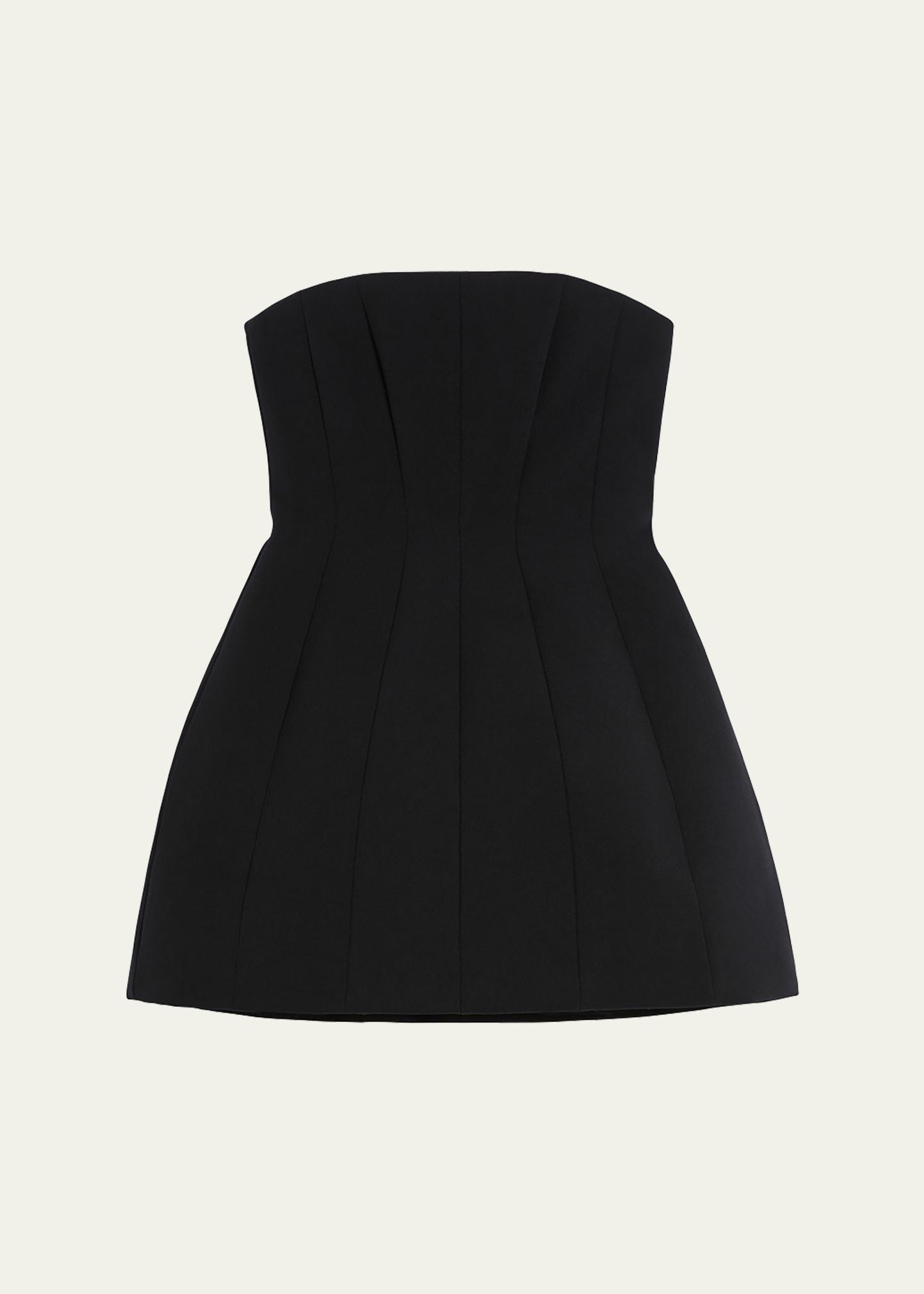 betel strapless paneled mini dress