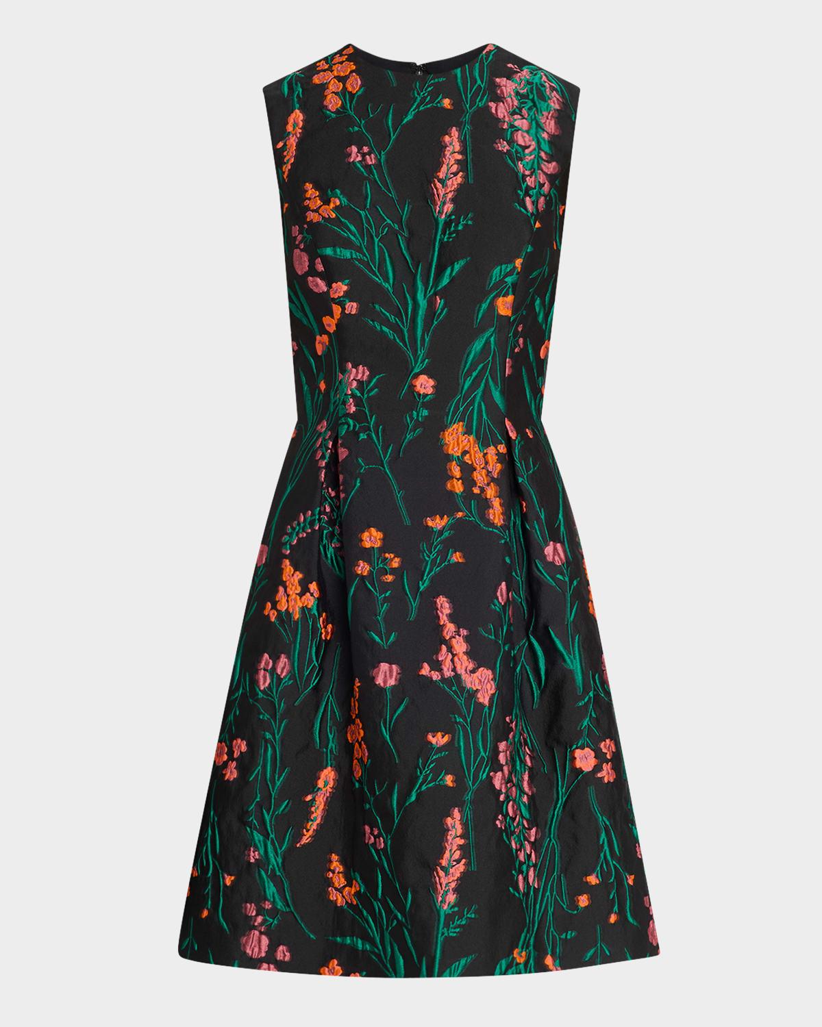 betsy floral fil coupe pleated dress