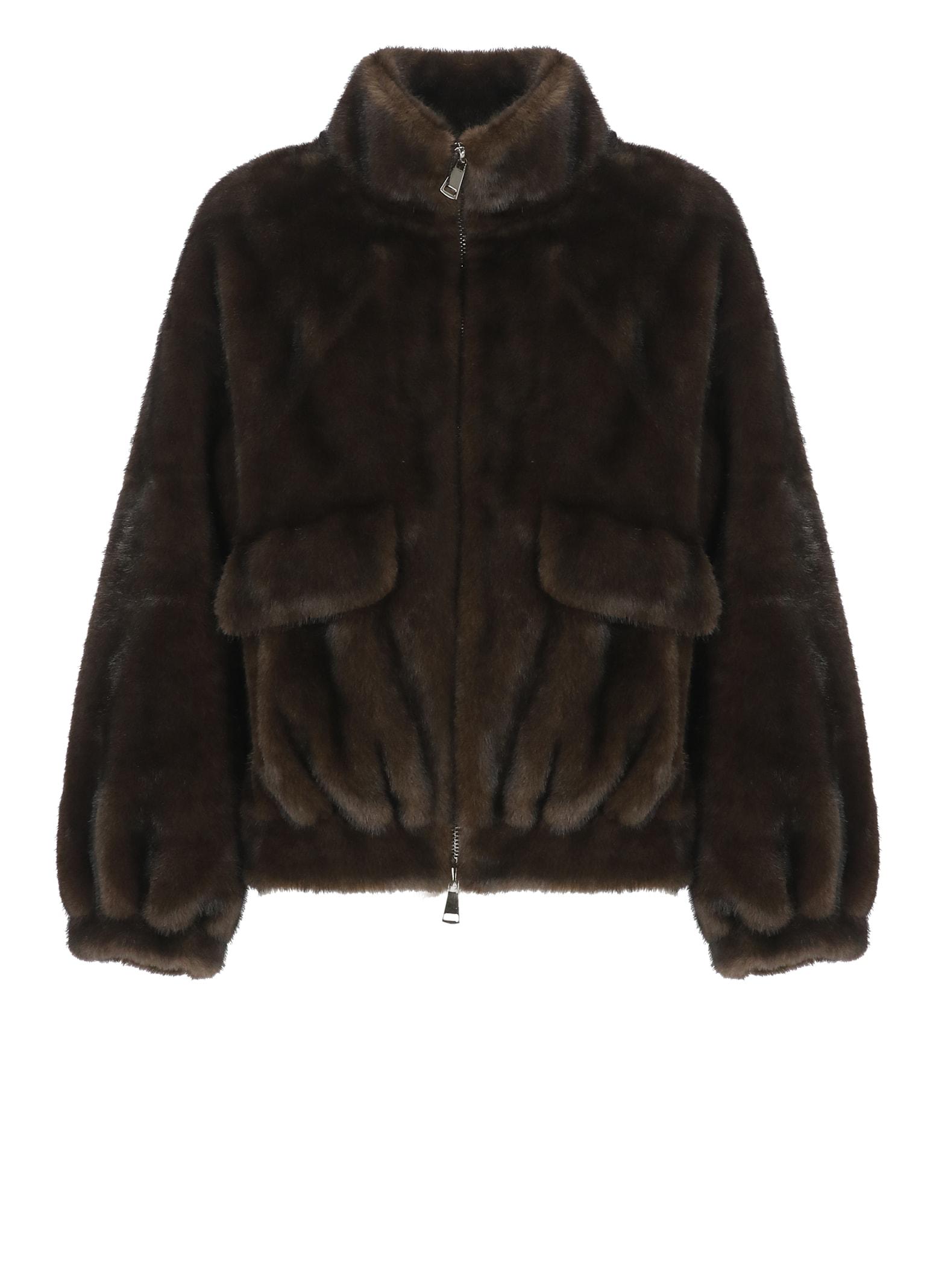 betta corradi faux fur coat