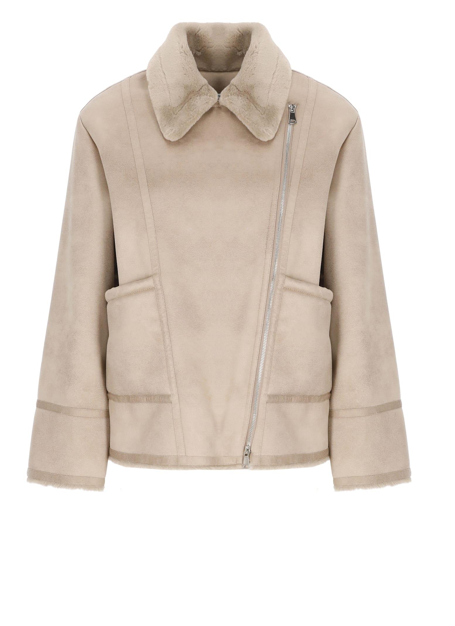 betta corradi synth leather jacket