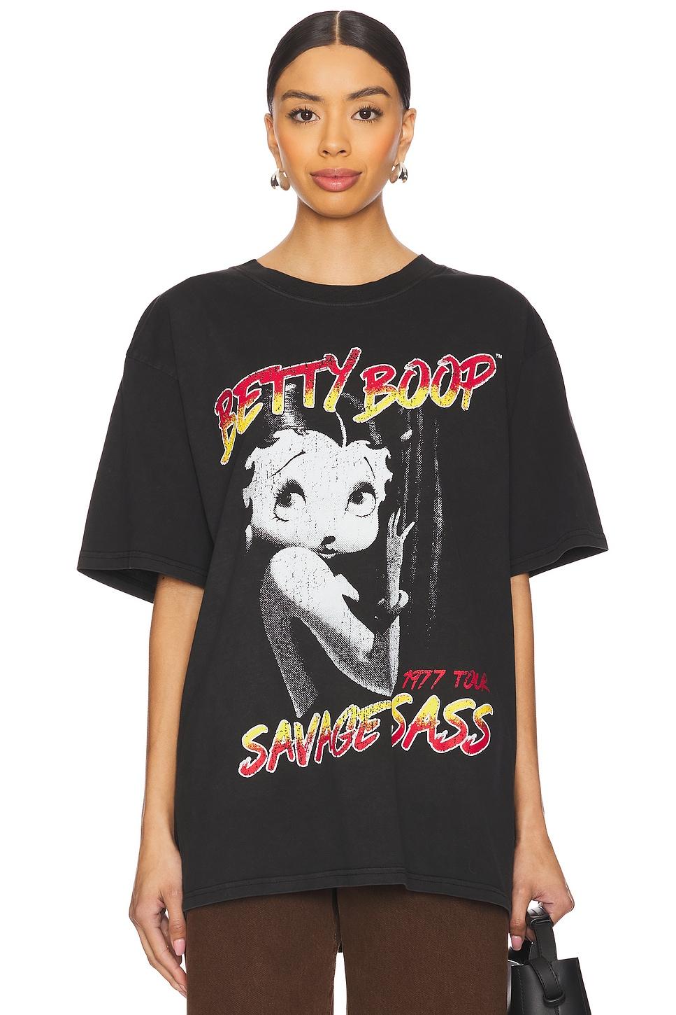 betty boop savage sass tour boxy tee
