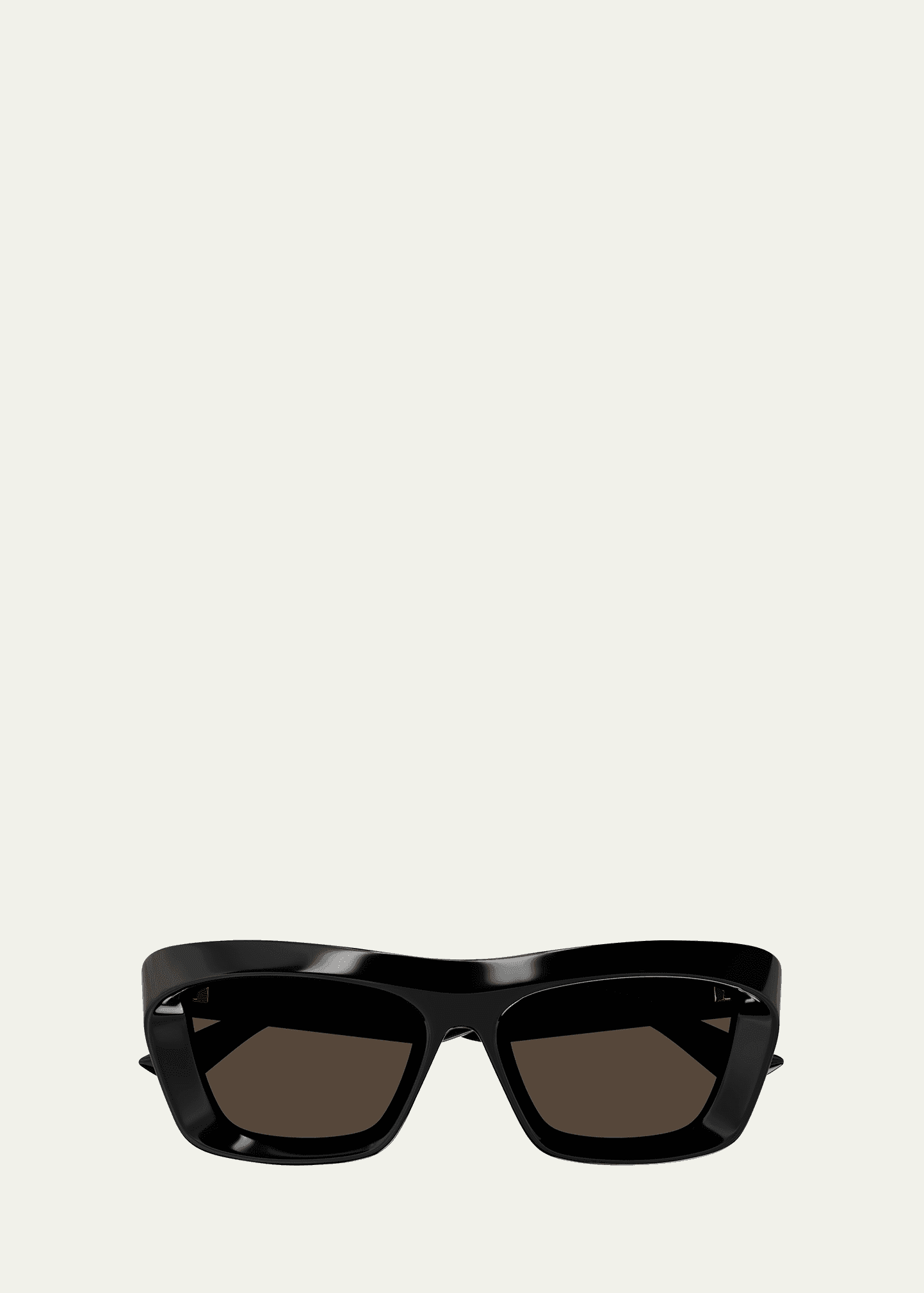 beveled acetate rectangle sunglasses