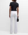 beverly high-rise skinny flare jeans​
