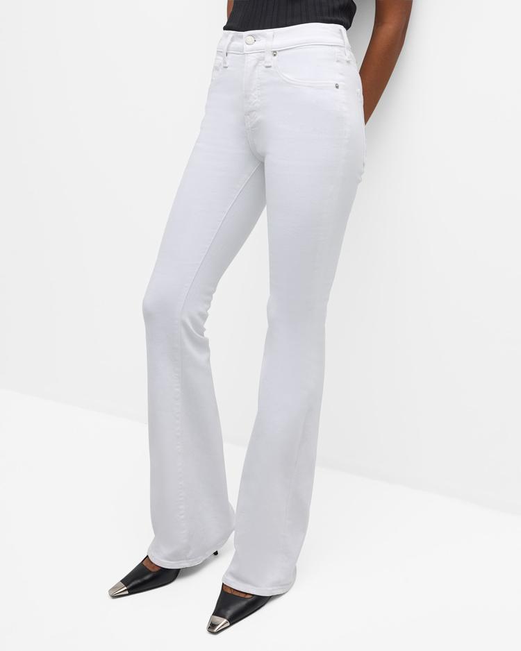 beverly high-rise skinny flare jeans​