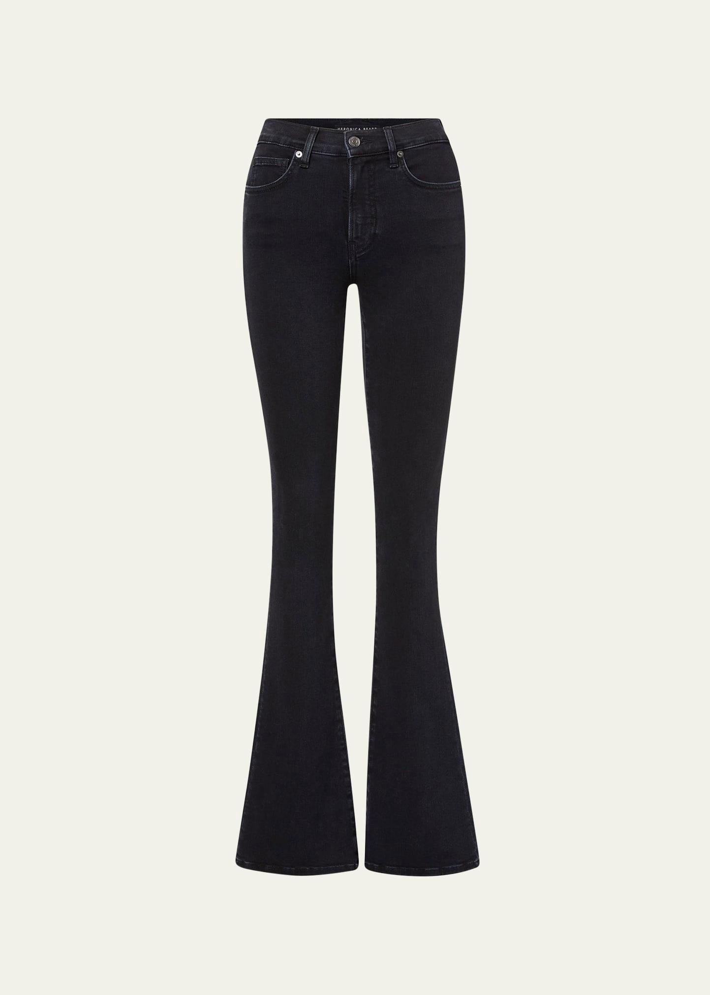 beverly high-rise skinny flare jeans
