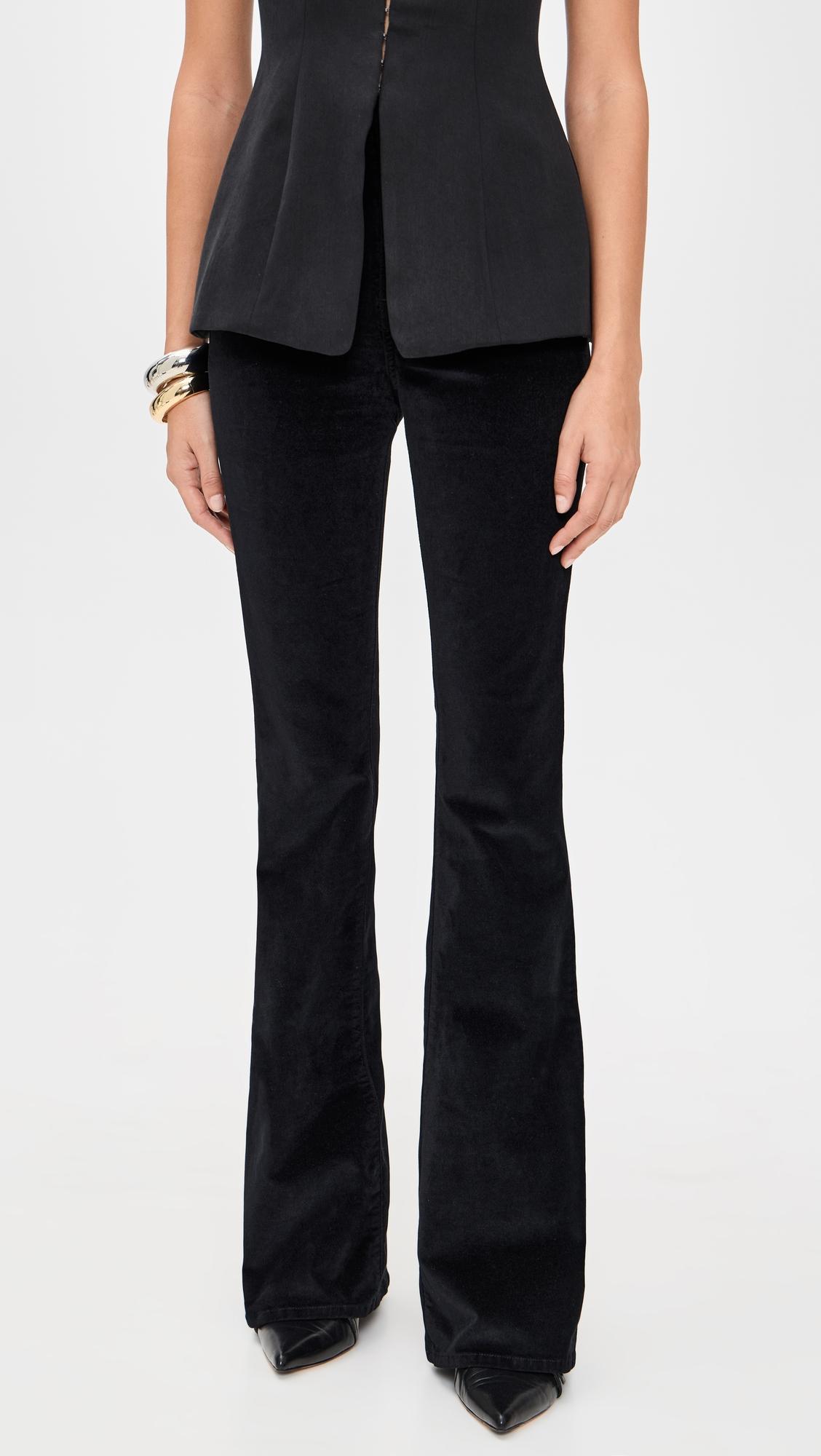 beverly velvet skinny flare jeans