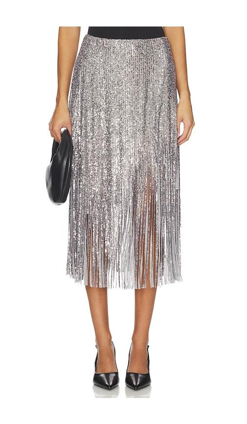 bevza sunbeams skirt in grey.