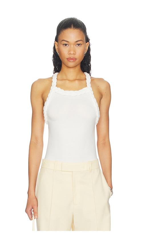 bevza tisto bodysuit in white.