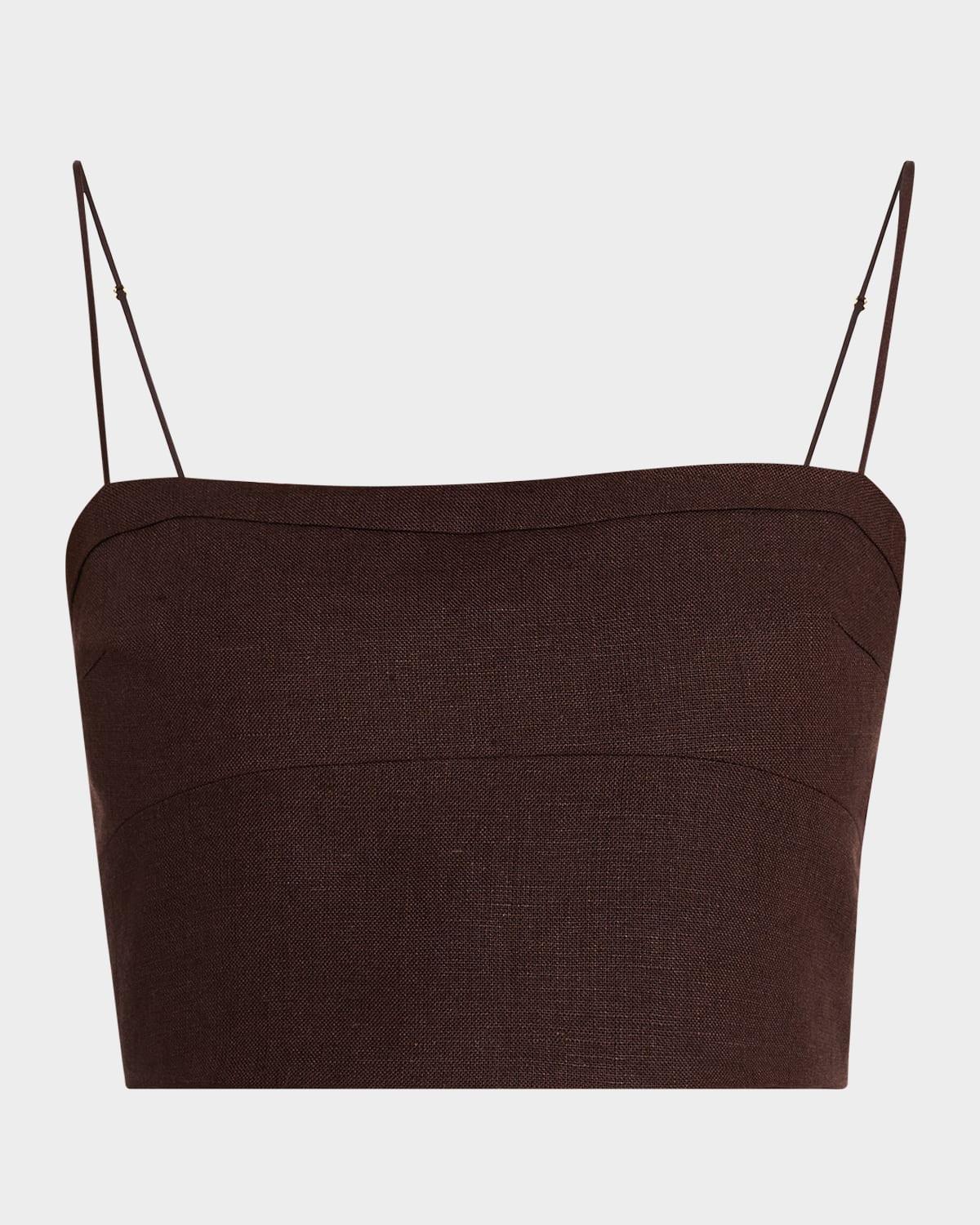 bex fitted linen top