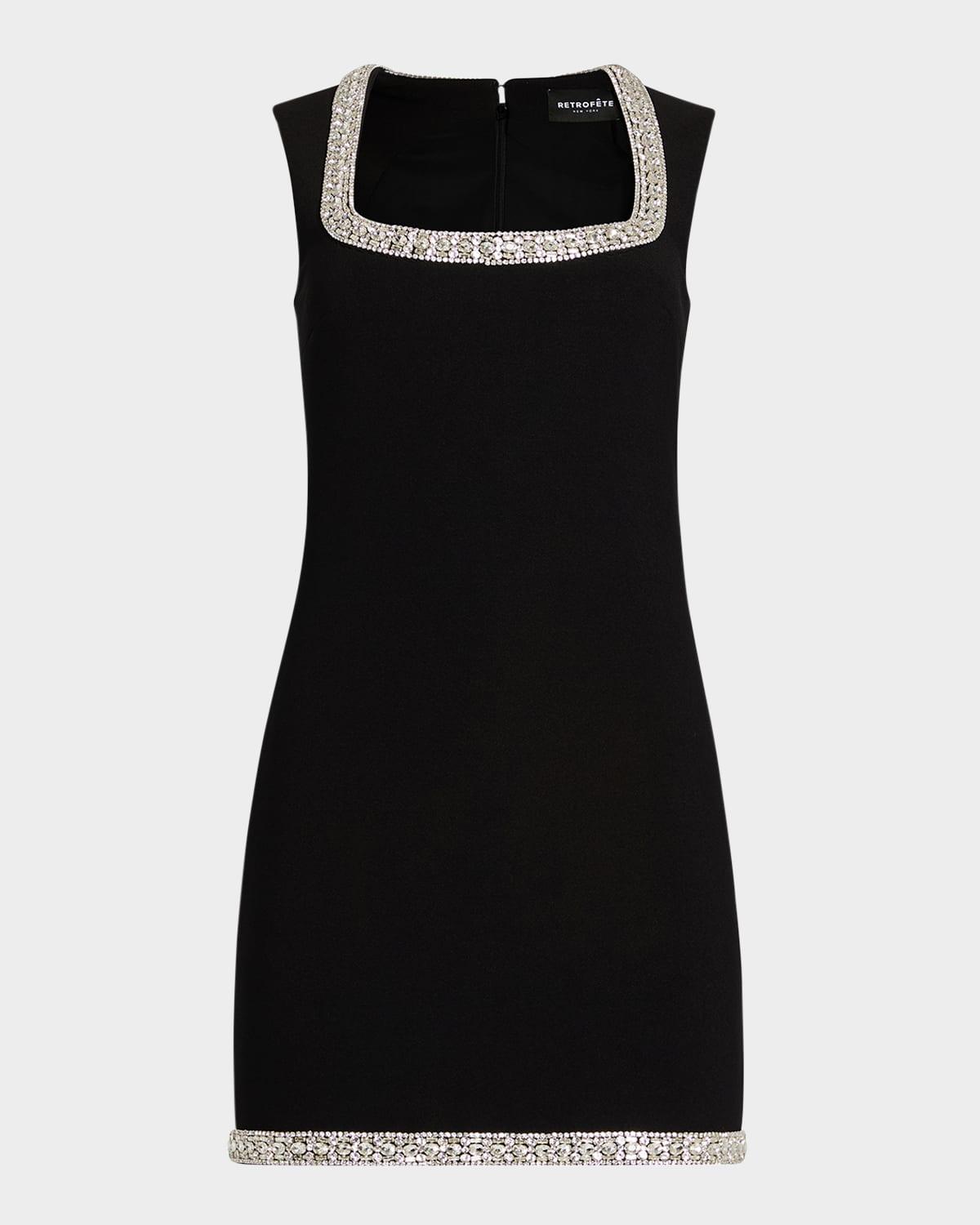 bexley crystal-trim mini dress