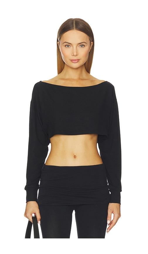 beyond yoga duet 2-way convertible shrug in black.