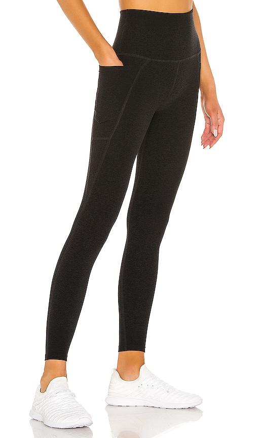beyond yoga out of pocket legging in black.