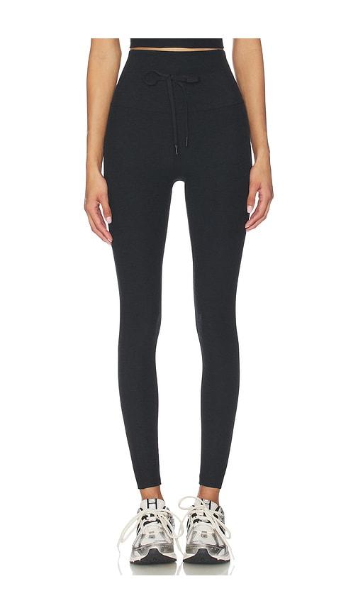 beyond yoga spacedye go pocket midi legging in black.