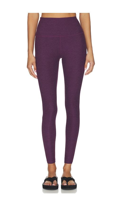 beyond yoga spacedye leggings in purple.