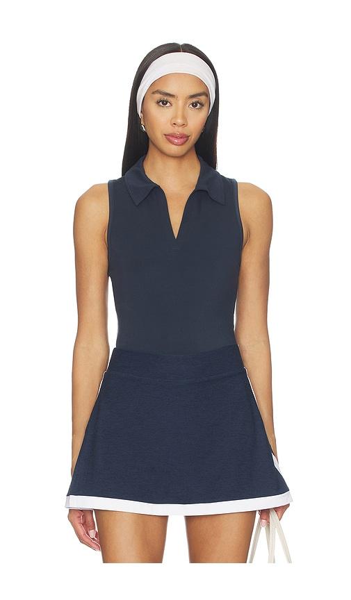 beyond yoga sport active tank top in navy.