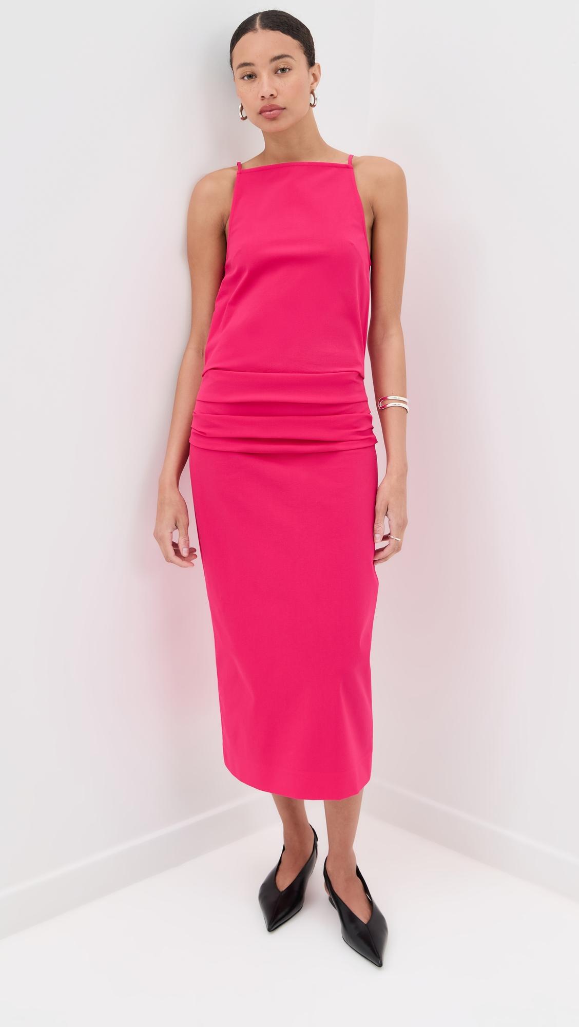 bi-stretch cotton nylon priya dress