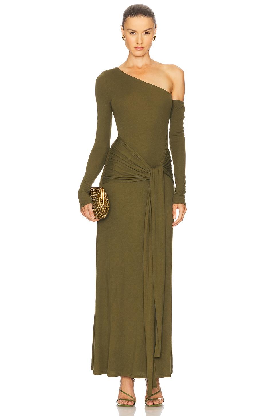 bianca one shoulder maxi dress