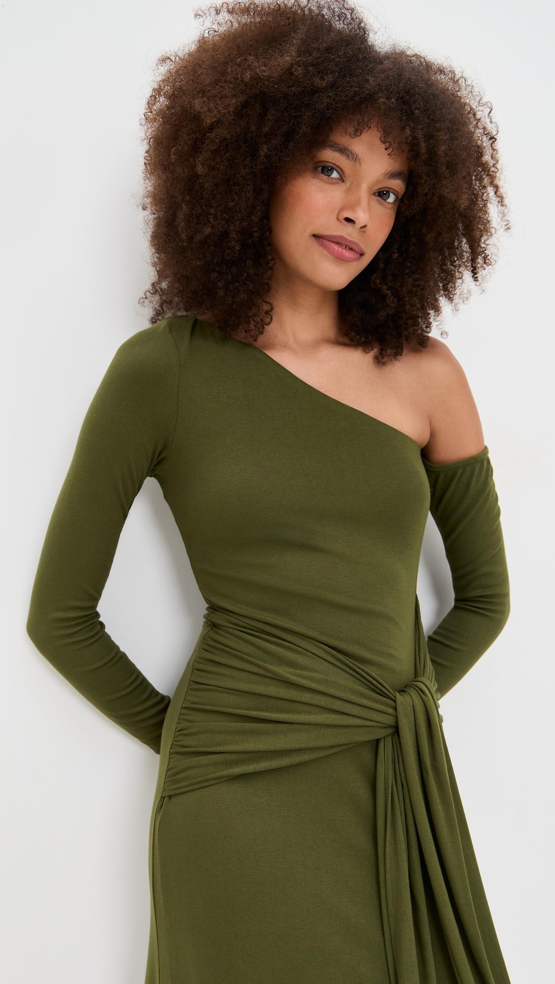 bianca one shoulder maxi dress