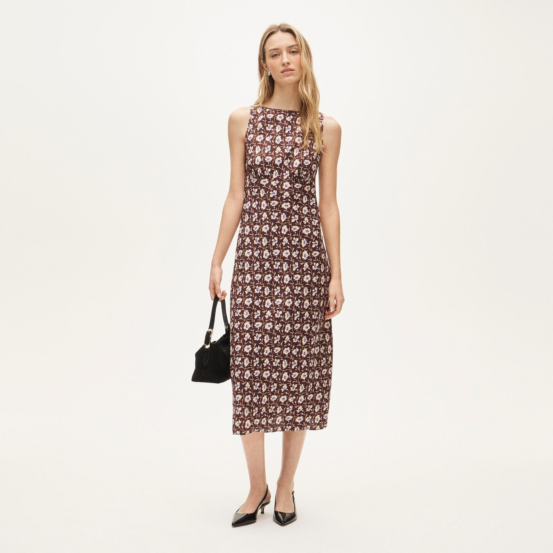 bias-cut slip dress in liberty&reg; lizzy floral fabric