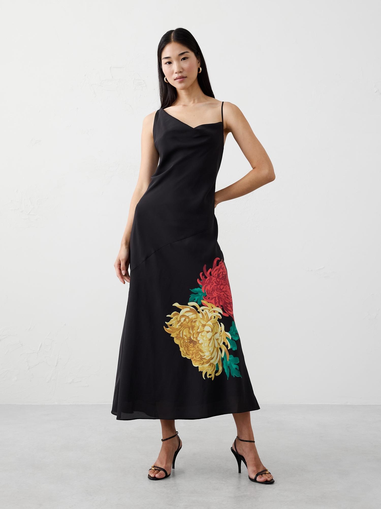 bias maxi dress