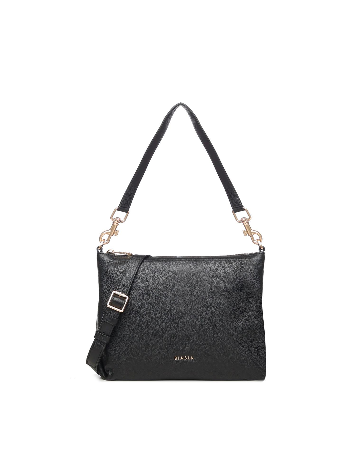 biasia logo shoulder bag