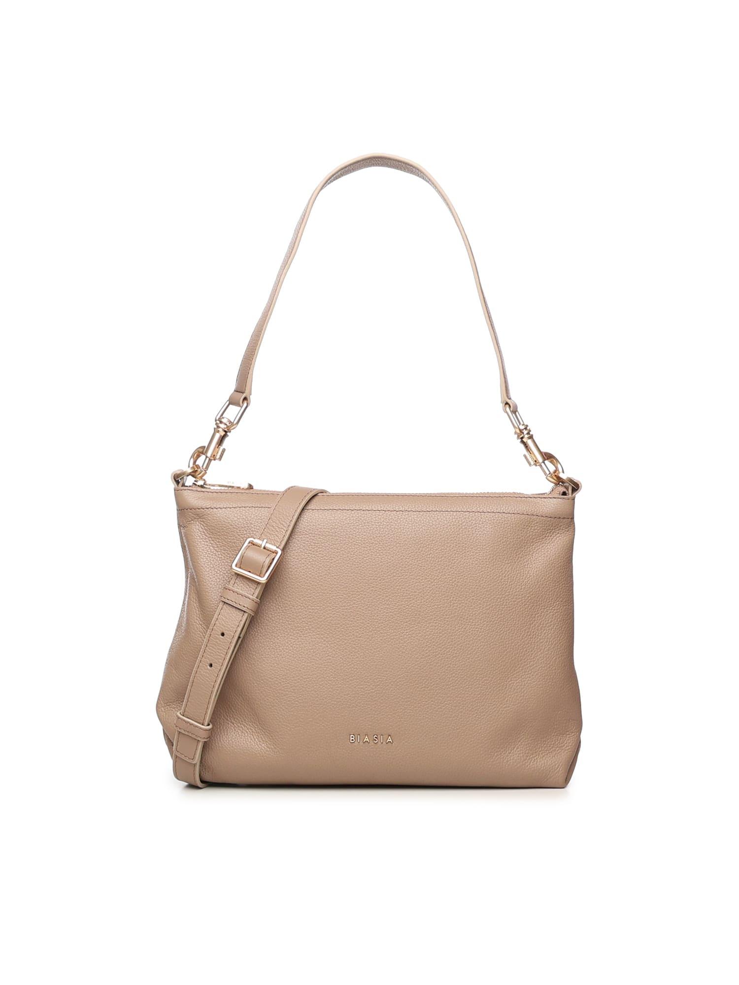 biasia logo shoulder bag