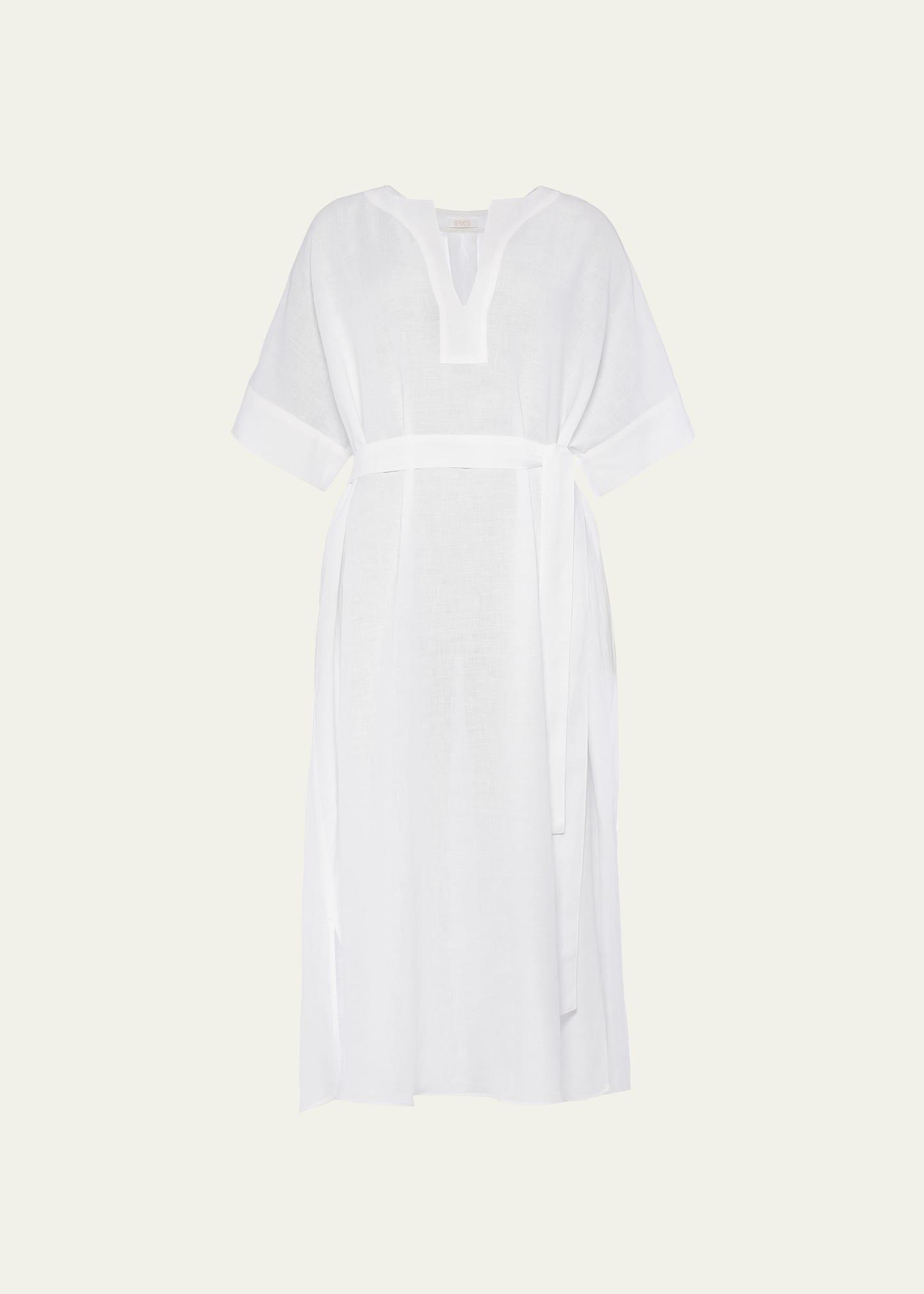 bibi belted kaftan maxi dress