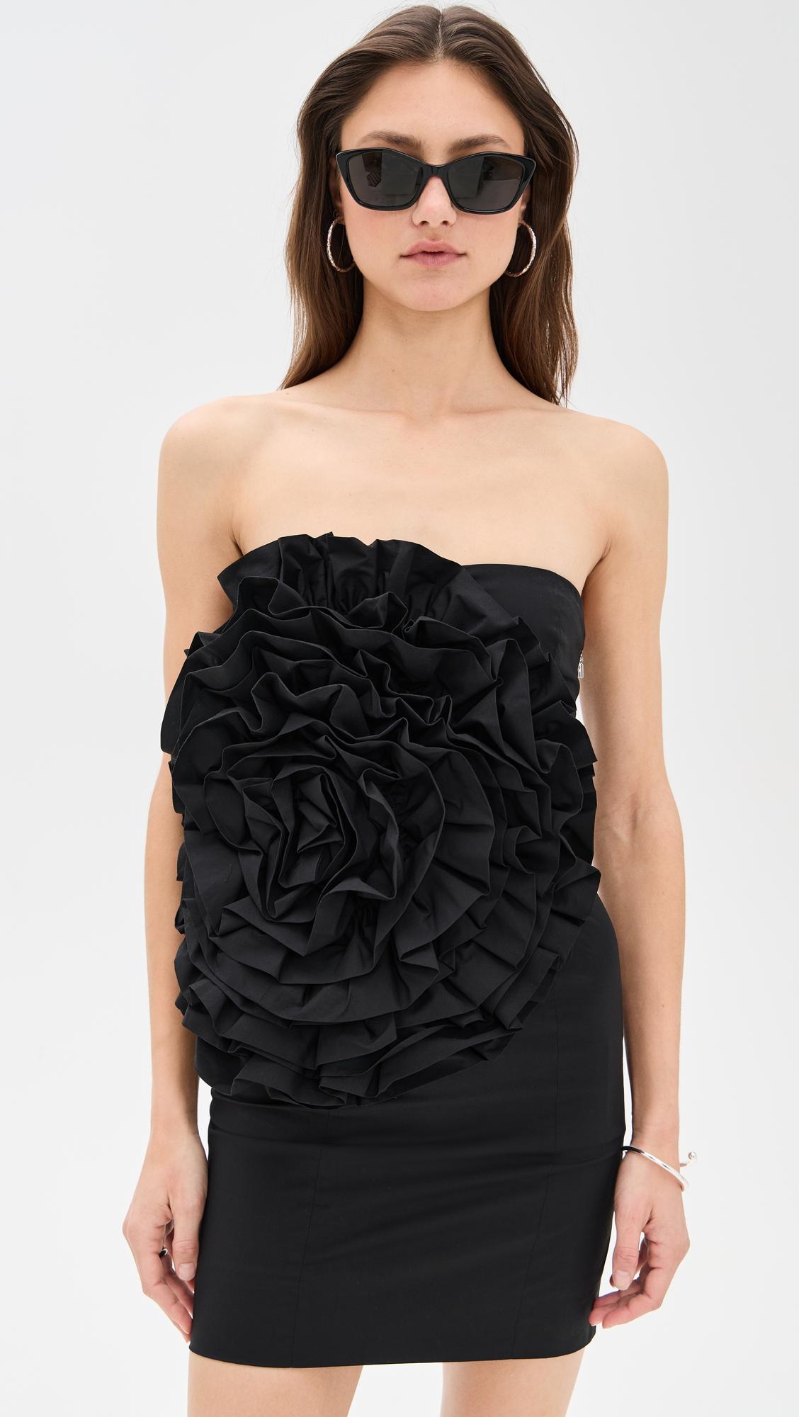 big flower mini dress