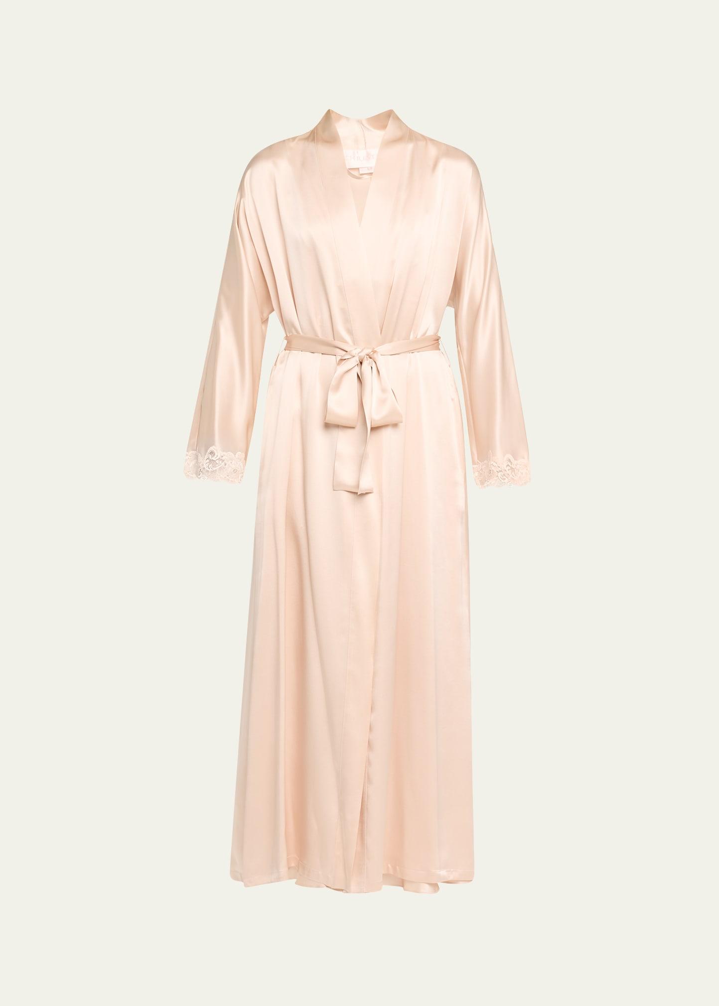 bijoux long silk robe