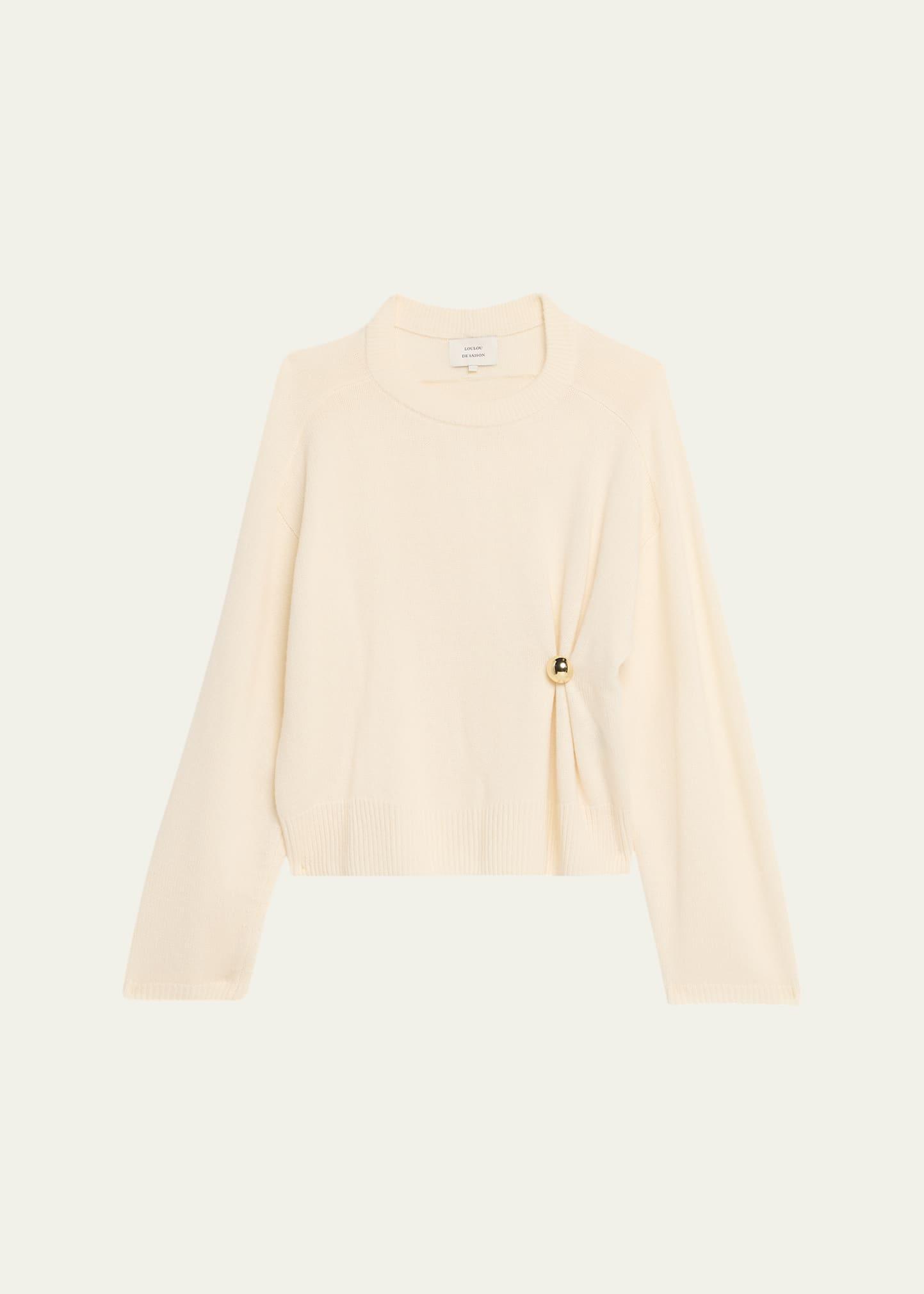 bill draped cashmere sweater